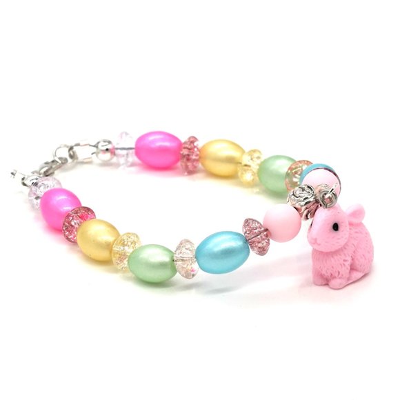Bracelet with Spring time and Easter theme with Rabbit. - Picture 3 of 4
